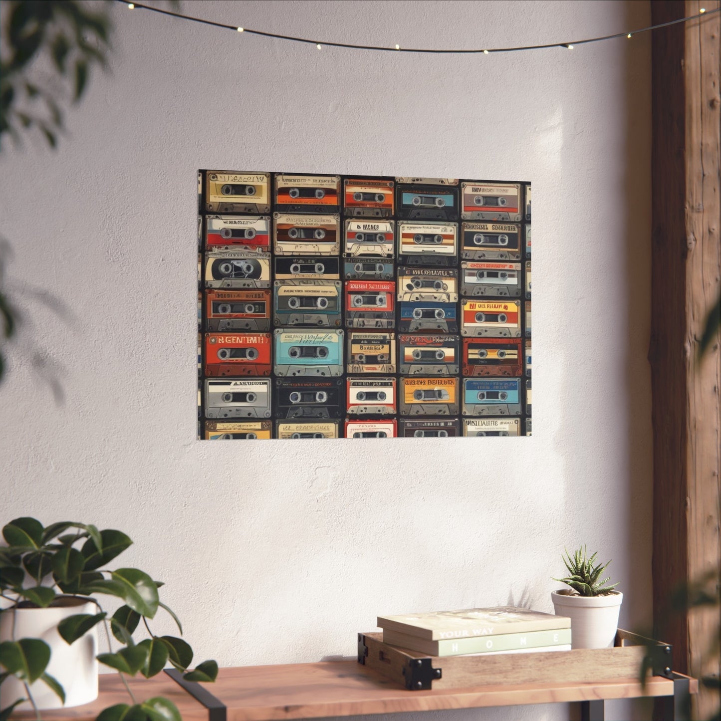 Cassette Tape Collage Fine Art Poster