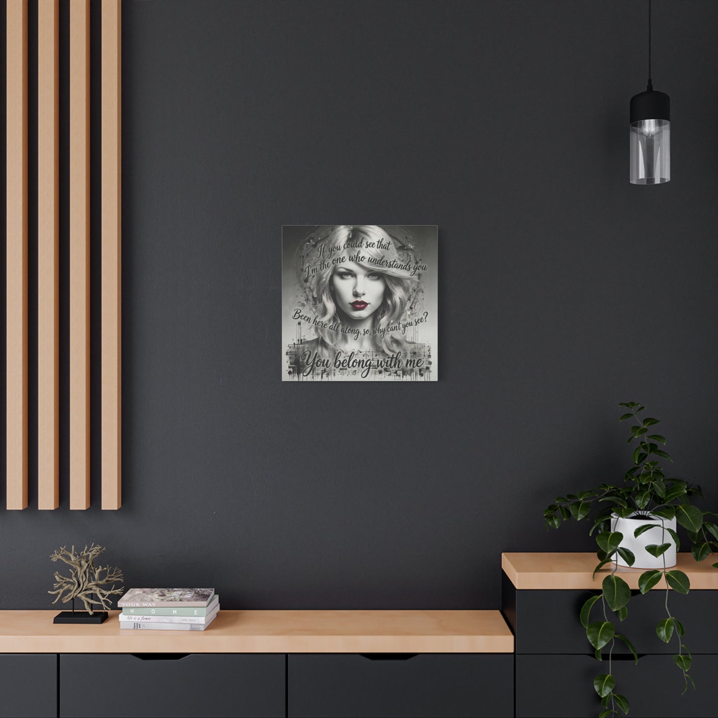 Swift Inspired "You Belong With Me" — Matte Stretched Canvas Wall Art