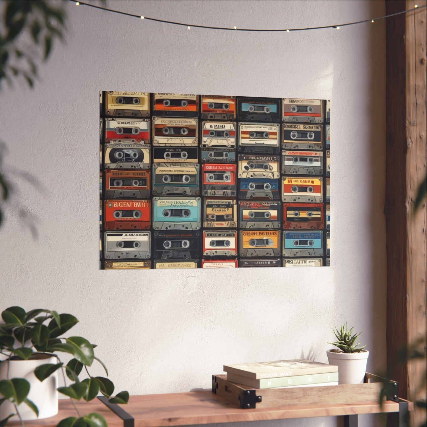 Cassette Tape Collage Fine Art Poster