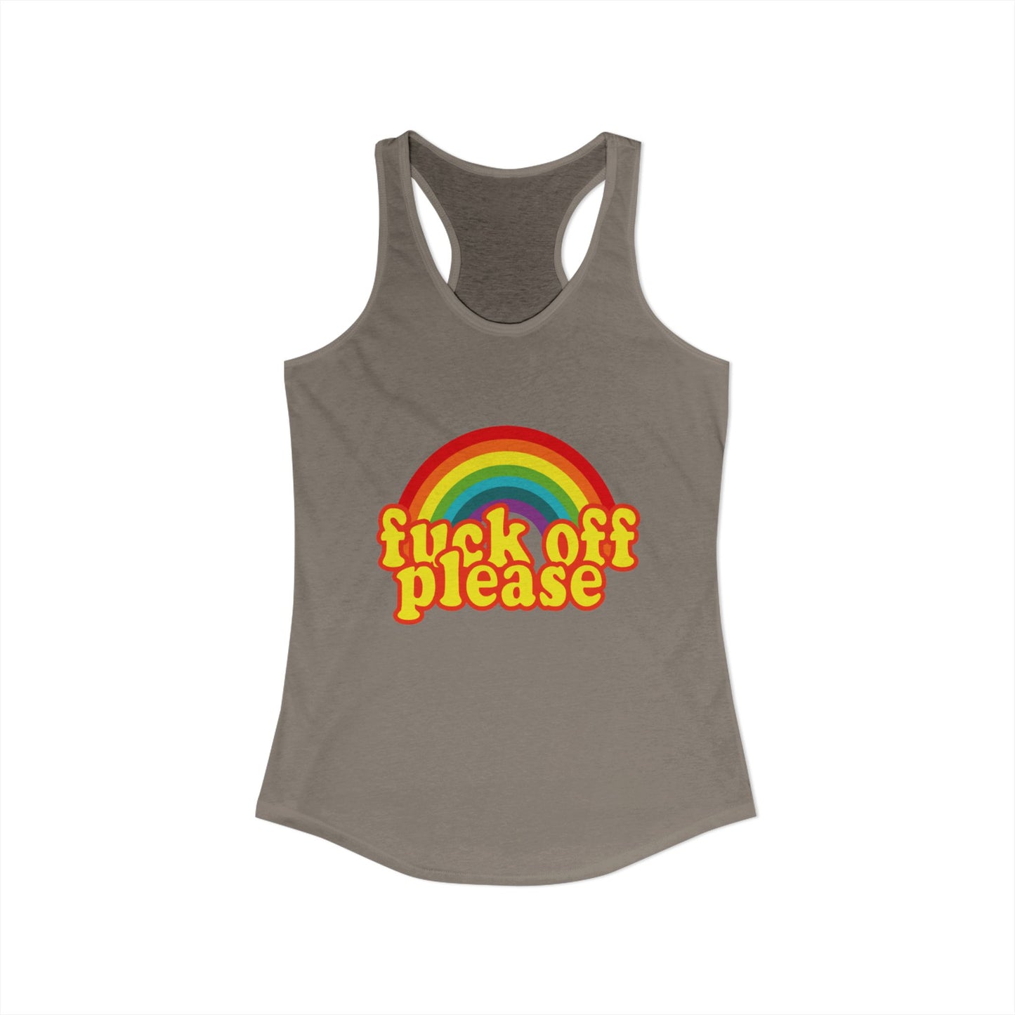 Women's Ideal "F*ck Off Please" Racerback Tank