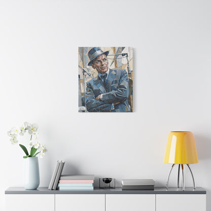 G.O.A.T Basketball Portrait Matte Canvas Wall Art, Stretched 1.25"
