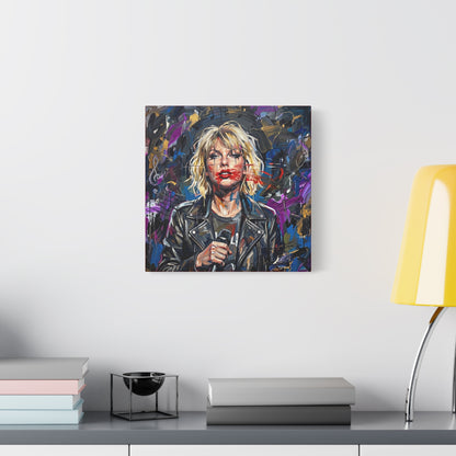 SMEARED THE LIPS Swift Portrait Canvas Art — Matte Stretched Canvas Print