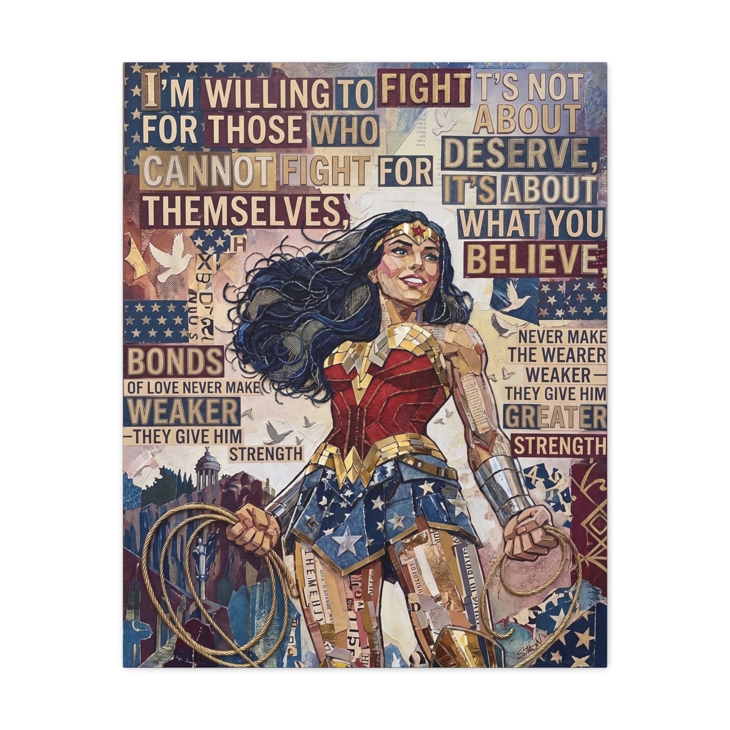 Woman Warrior Canvas Wall Art Print