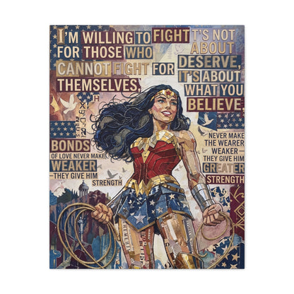 Woman Warrior Canvas Wall Art Print