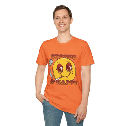 Stoned & Happy Smiley T-Shirt
