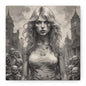 Zombie Swift Matte Canvas Wall Art — Gothic Horror Stretched Canvas