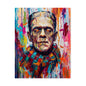Frankenstein Color Splash Poster — Vibrant Pop Art Horror Wall Print