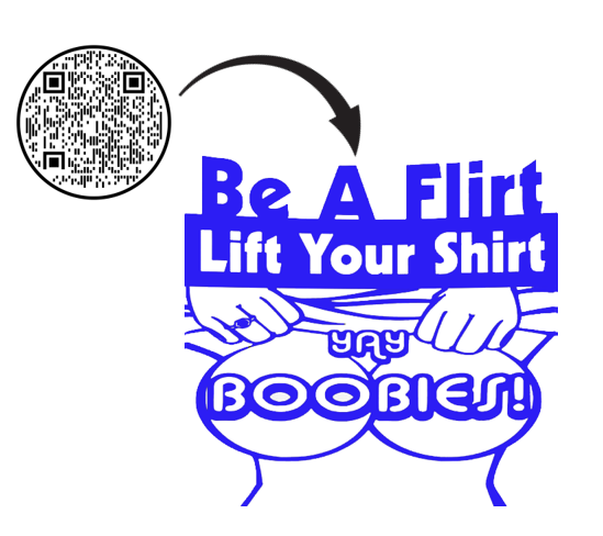 QR Code "Scan Me" T-Shirt — Interactive Novelty Shirt for Events & Gifts