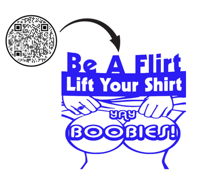 QR Code "Scan Me" T-Shirt — Interactive Novelty Shirt for Events & Gifts