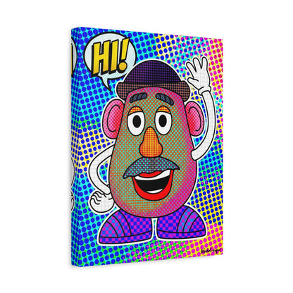 Mr. Head Abstract Canvas Wall Art Print — Matte Stretched Canvas