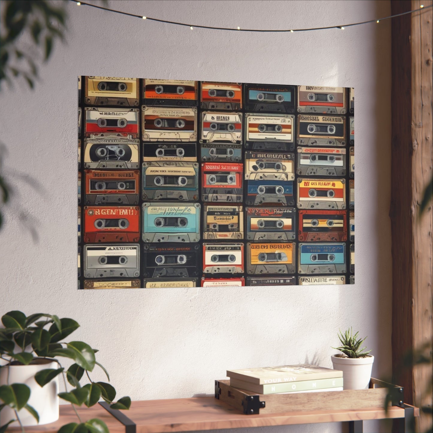 Cassette Tape Collage Fine Art Poster