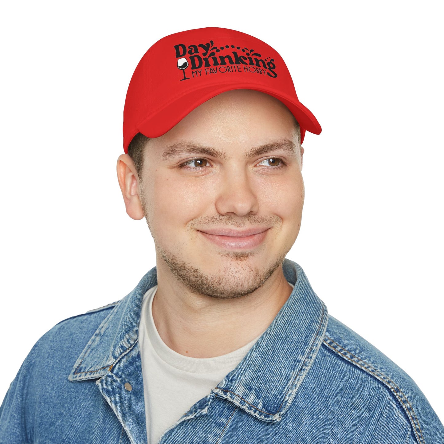 Baseball Cap — "Day Drinking My Favorite Hobby" Wine Lover Hat
