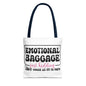 Emotional Baggage Tote Bag — Funny "Emotional Baggage (just kidding)" Reusable Shopper