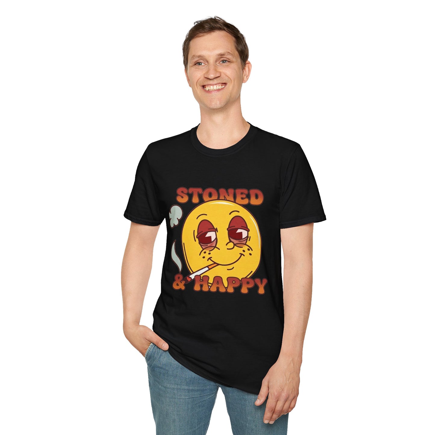 Stoned & Happy Smiley T-Shirt