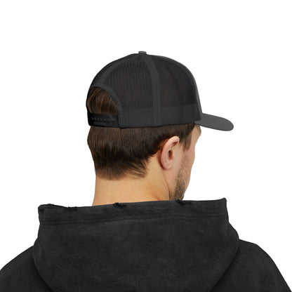 'F Off' Stick Figure Trucker Cap – Retro Distressed Snapback Hat