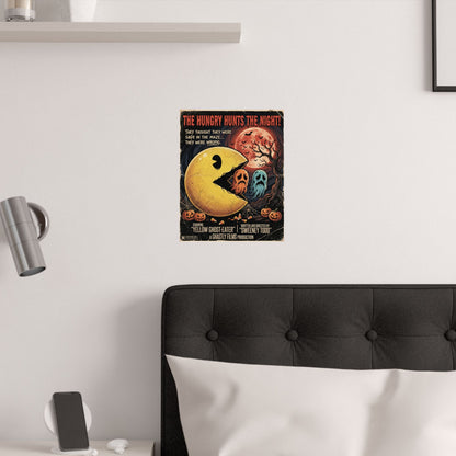 'The Hungry Hunts the Night' Satin Art Print