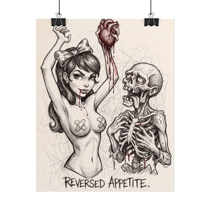 Reversed Appetite Comic Art Print Poster