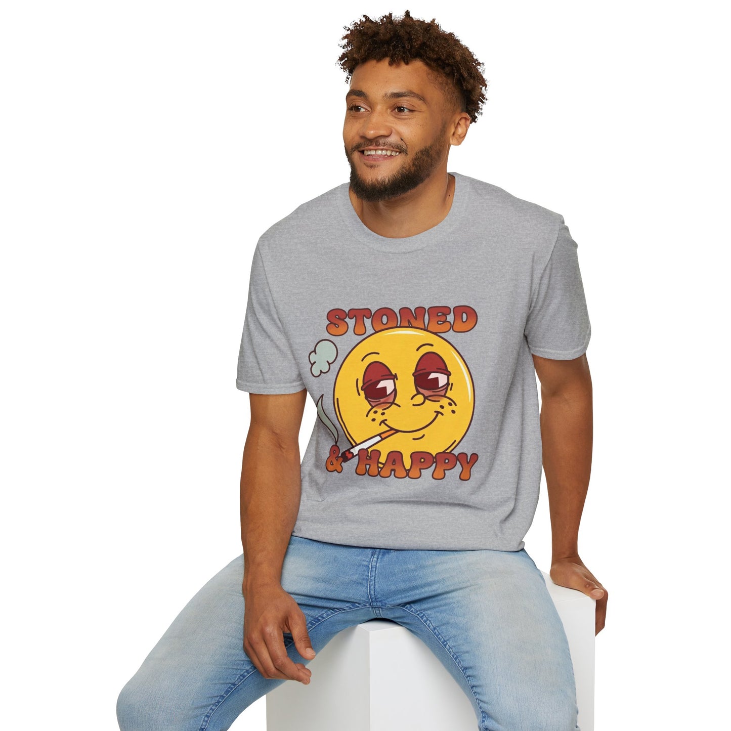 Stoned & Happy Smiley T-Shirt