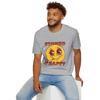 Stoned & Happy Smiley T-Shirt