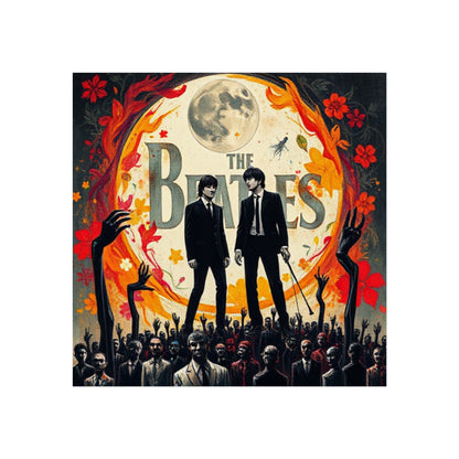 The Beatles Fine Art Poster – Retro Psychedelic Band Print