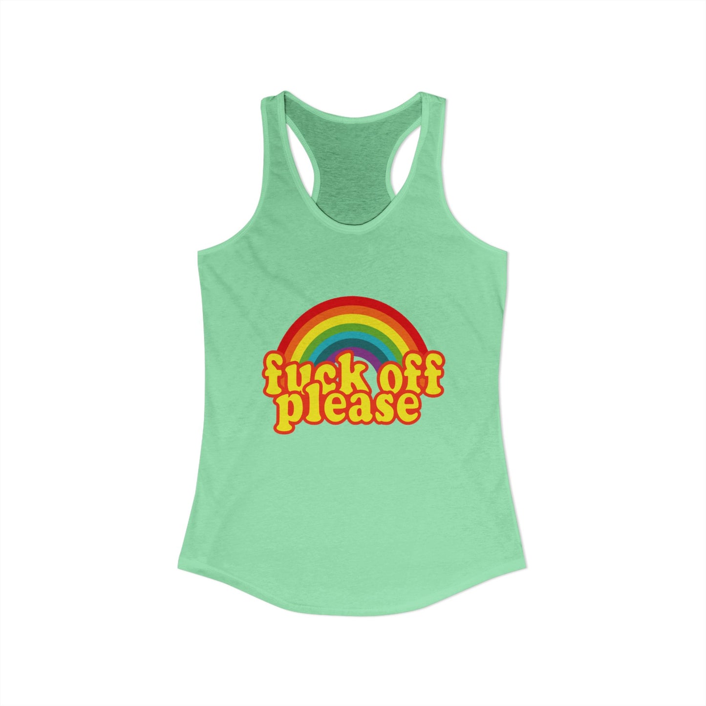 Women's Ideal "F*ck Off Please" Racerback Tank