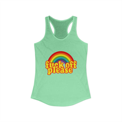 Women's Ideal "F*ck Off Please" Racerback Tank