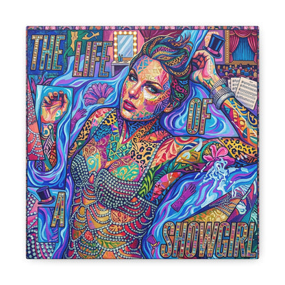 Showgirl Pop Abstract Canvas Wall Art Print