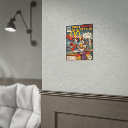 Horror at McDonald's Pennywise Poster — Rolled Horror Movie Art Print
