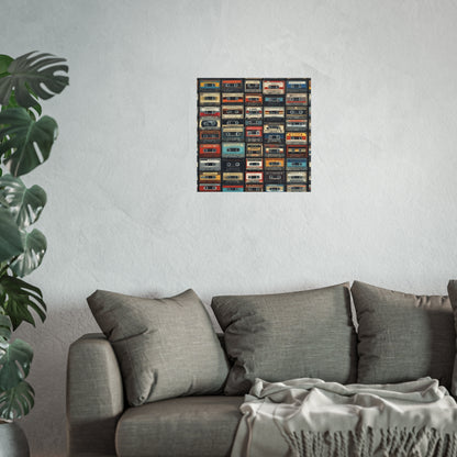 Cassette Tape Collage Fine Art Poster