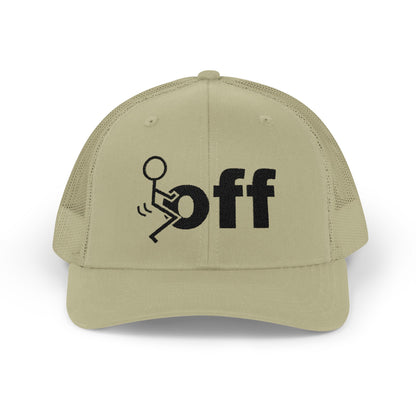 Trucker Hat — Stick Figure F*uck ‘Off’ Graphic Snapback