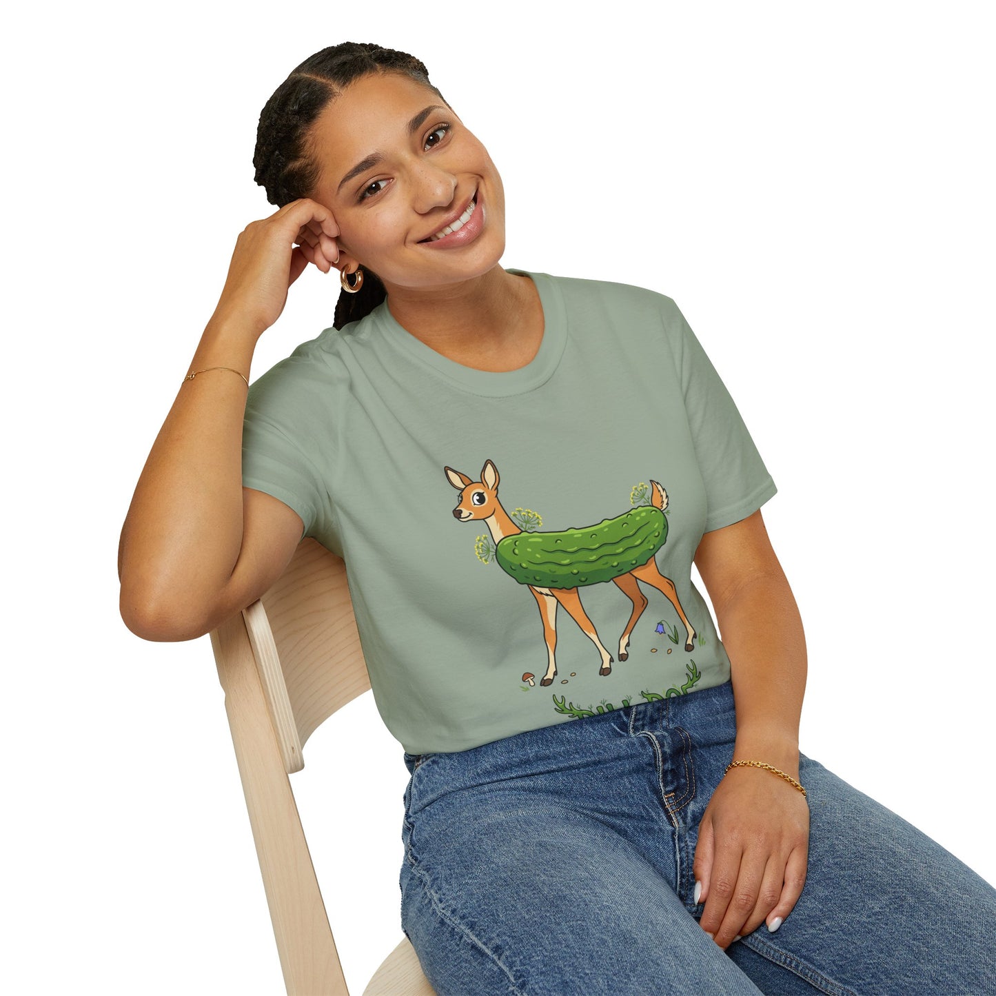 Dill Doe T-Shirt — Cute Pickle Deer Graphic Tee