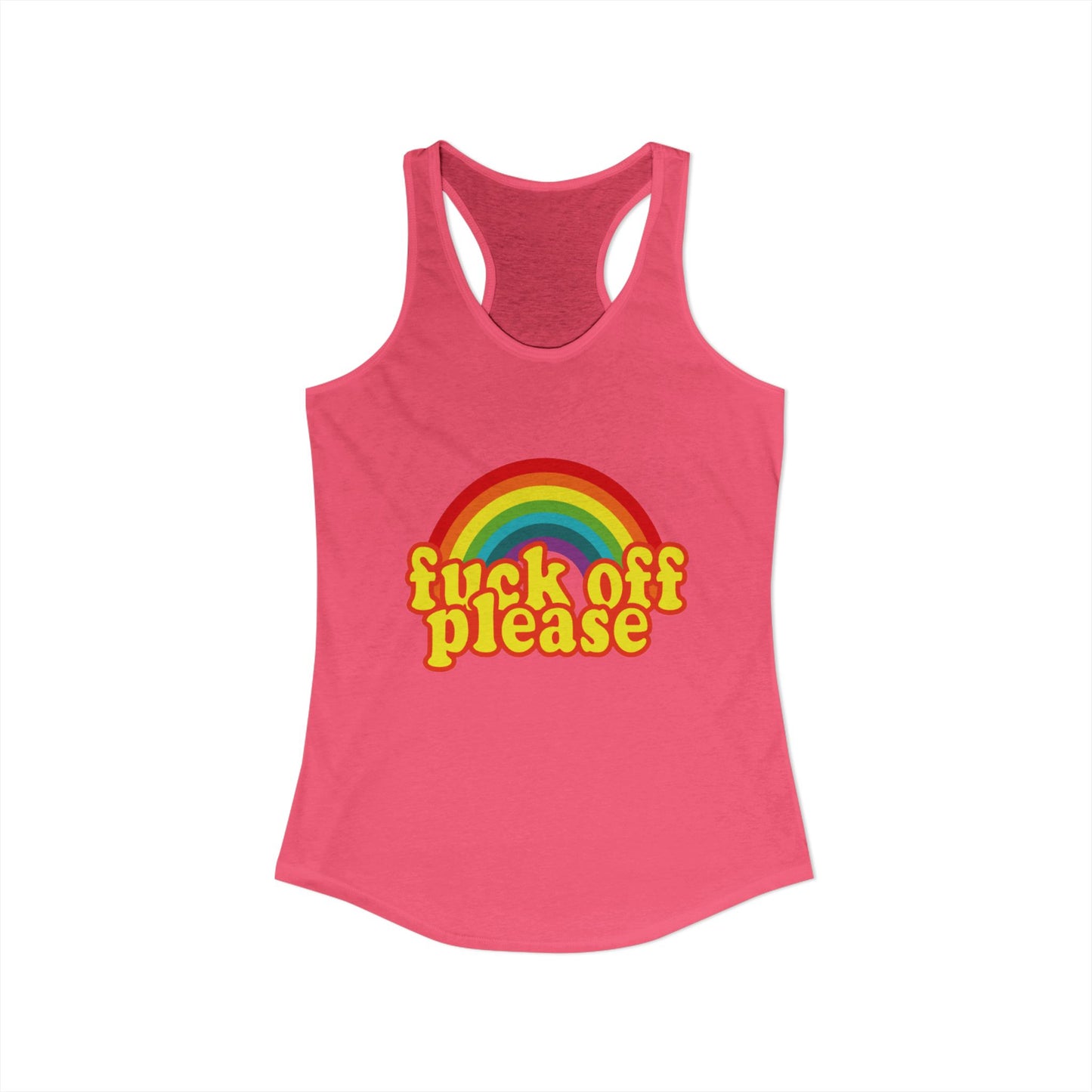 Women's Ideal "F*ck Off Please" Racerback Tank