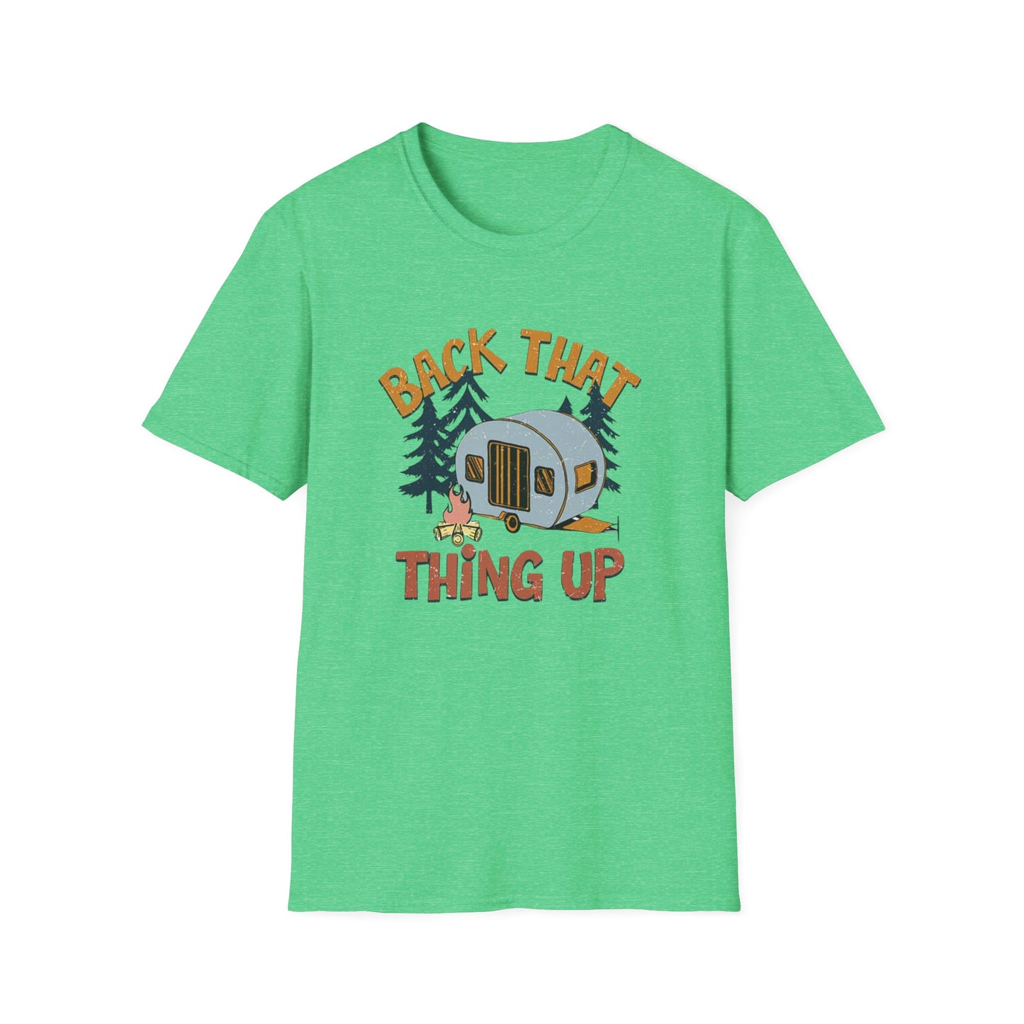 RV Camping T-Shirt — "Back That Thing Up" Retro Camper Graphic Tee
