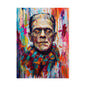 Frankenstein Color Splash Poster — Vibrant Pop Art Horror Wall Print