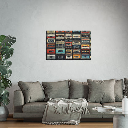 Cassette Tape Collage Fine Art Poster