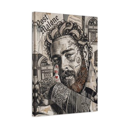 Post Portrait Matte Canvas Wall Art, Stretched 1.25"