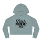 Cropped Hoodie — "Bitch Mode On" Graphic Crop Hooded Sweatshirt