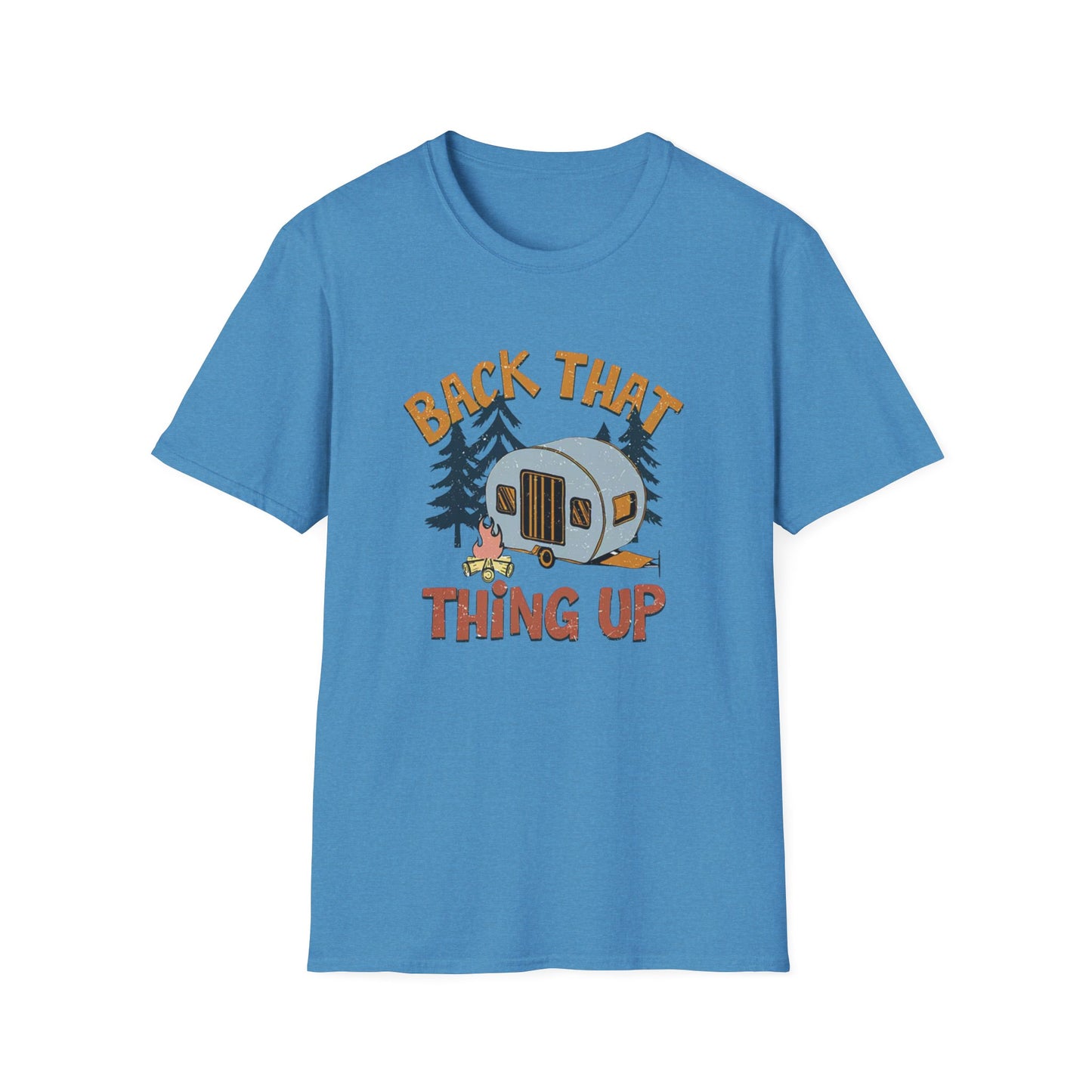 RV Camping T-Shirt — "Back That Thing Up" Retro Camper Graphic Tee