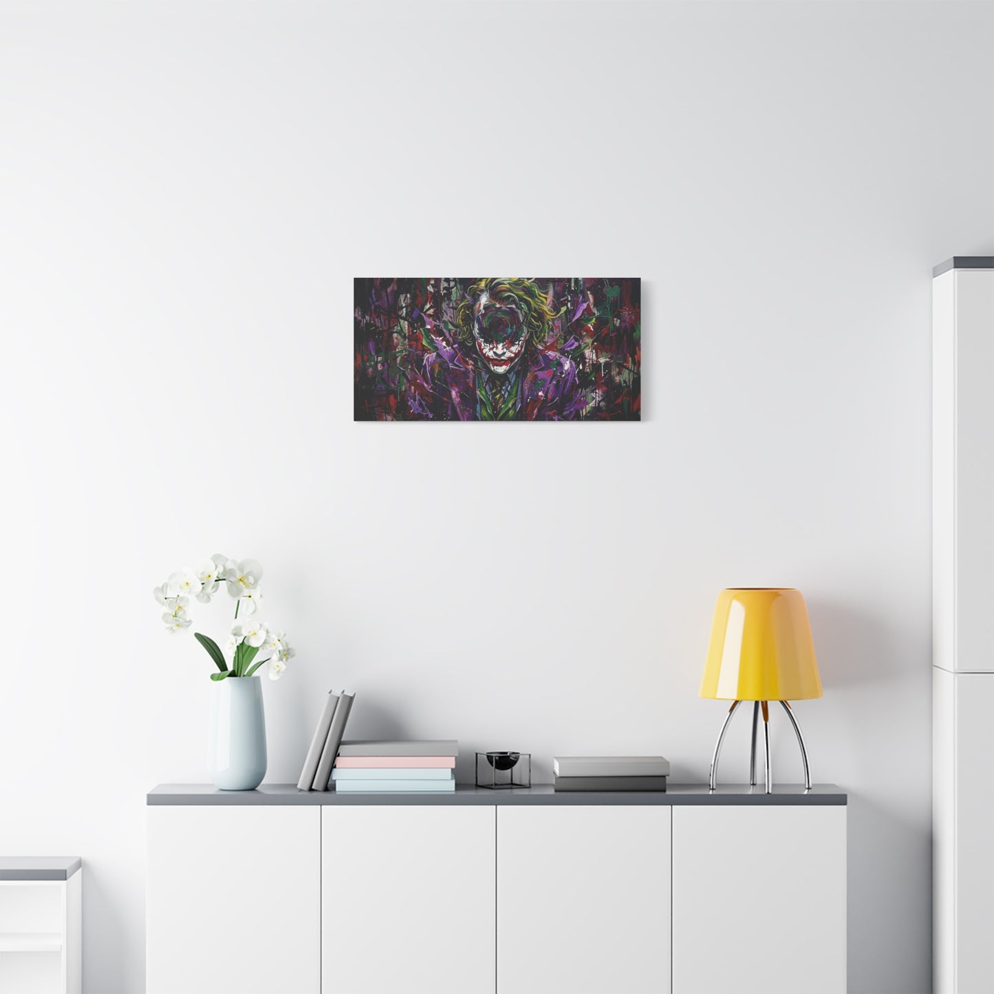 Joker Mental Health Abstract Portrait Canvas