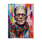 Frankenstein Color Splash Poster — Vibrant Pop Art Horror Wall Print