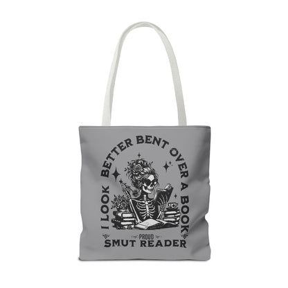 Smut Reader Tote Bag – "I Look Better Bent Over a Book" Booklover Gift