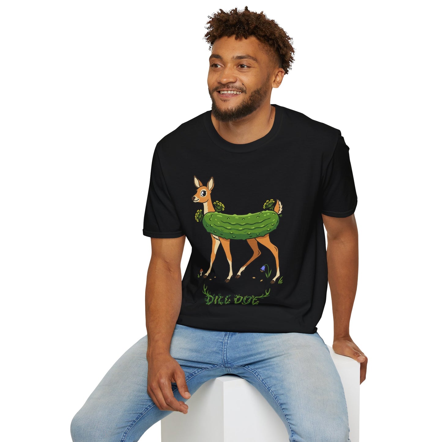 Dill Doe T‑Shirt — Cute Pickle Deer Pun Tee for Nature Lovers & Foodie Fans