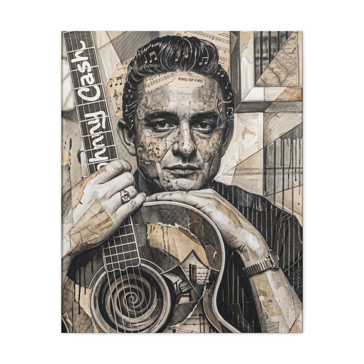 Jerry Portrait Matte Canvas Wall Art, Stretched 1.25"