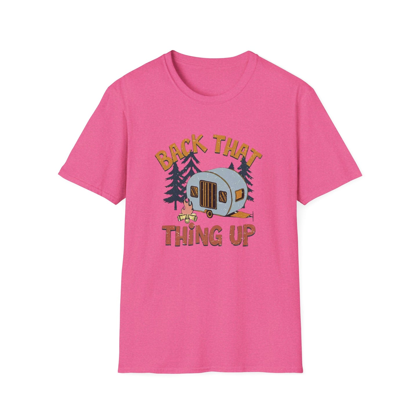 RV Camping T-Shirt — "Back That Thing Up" Retro Camper Graphic Tee
