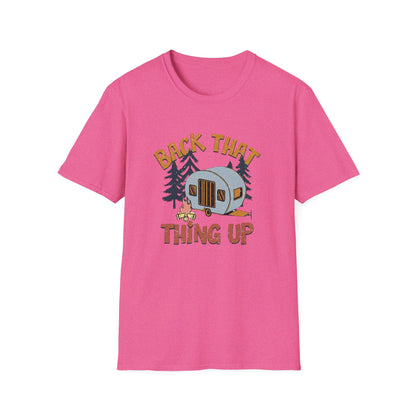 RV Camping T-Shirt — "Back That Thing Up" Retro Camper Graphic Tee