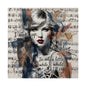 Swift Inspired Fine Art Poster — "I Wake Up; I'm Alive" Taylor-Inspired Music Portrait