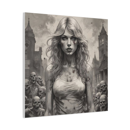 Zombie Swift Matte Canvas Wall Art — Gothic Horror Stretched Canvas