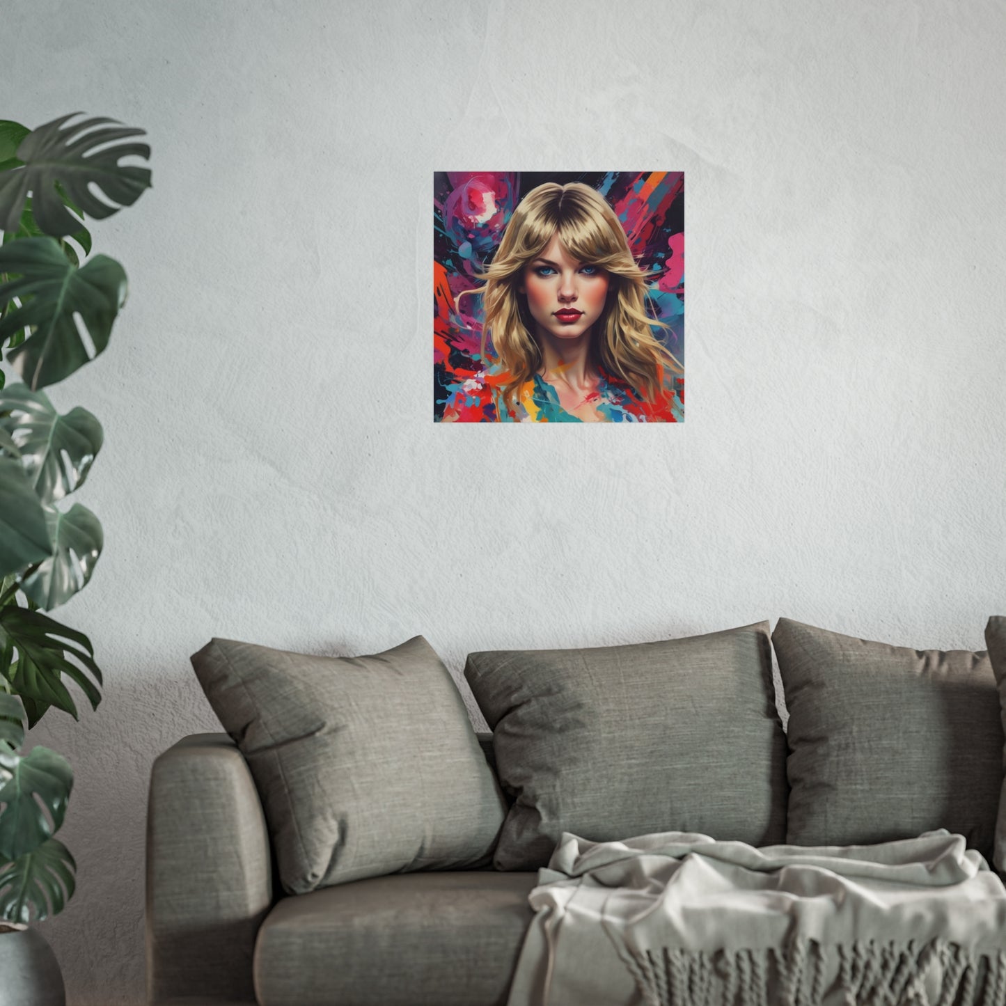 Taylor-Inspired Pop Art Portrait Poster Fine Art Wall Print