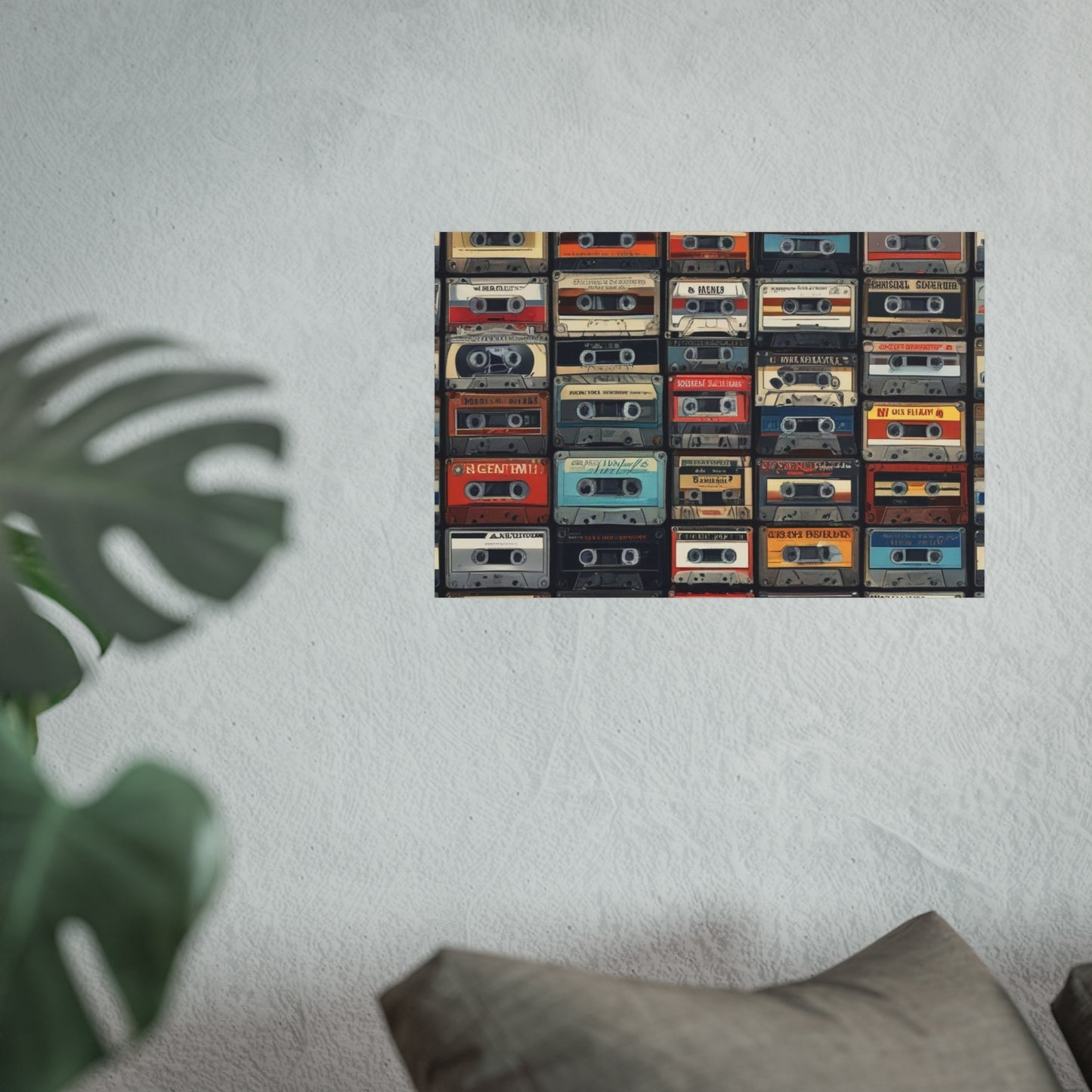 Cassette Tape Collage Fine Art Poster