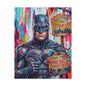 Colorful Gotham City Canvas Art - 'Welcome to Gotham City' Stretched Matte Print